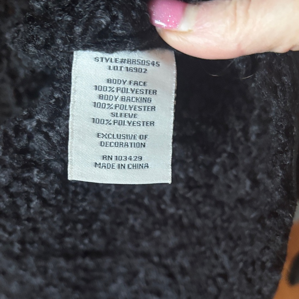 Marrakech Black Shearling Leather Jacket - image 6